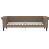 vidaXL Tagesbett Cappuccino-Braun 80x200 cm Kunstleder