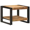 vidaXL Couchtisch 50x50x38 cm Raues Massivholz Mango