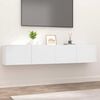 vidaXL TV-Schr&auml;nke 2 Stk. Wei&szlig; 80x30x30 cm Holzwerkstoff