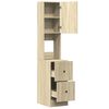 vidaXL K&uuml;chenschrank Sonoma-Eiche 35x50x180 cm Holzwerkstoff