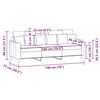 vidaXL 3-Sitzer-Sofa Weinrot 180 cm Stoff