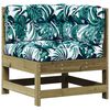 vidaXL 7-tlg. Garten-Lounge-Set mit Kissen Impr&auml;gniertes Kiefernholz