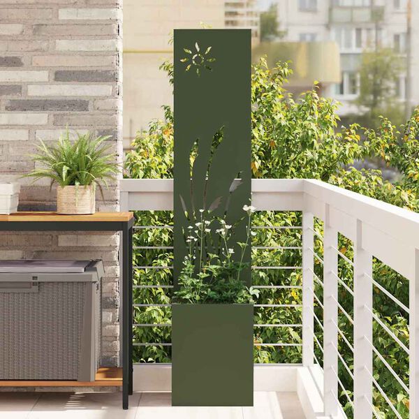 vidaXL Garten Sichtschutz-Leinwand Olivgr&uuml;n 32 x 140 cm