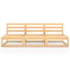 vidaXL Outdoor-Sofa 3-Sitzer Massivholz Kiefer
