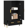 vidaXL Highboard Schwarz Eichen-Optik 70 x 31 x 115 cm Holzwerkstoff