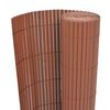 vidaXL Gartenzaun Braun 150 x 500 cm PVC