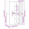 vidaXL Aufbewahrungsschrank 2 pcs Schwarz 90 x 40 x 180 cm Stahl