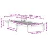 vidaXL Bettgestell mit Nachttischen Wachsbraun 80 x 220 cm
