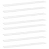 vidaXL B&uuml;cherregal-Bretter 8 Stk. Wei&szlig; 80x10x1,5 cm Holzwerkstoff