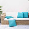vidaXL Streupillows Uni 4 pcs T&uuml;rkis 50 x 50 cm Polyesterstoff