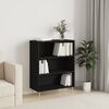 vidaXL B&uuml;cherregal Schwarz 69,5x32,5x90 cm Holzwerkstoff