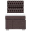 vidaXL Boxspringbett mit Matratze Dunkelbraun 80x200 cm Stoff