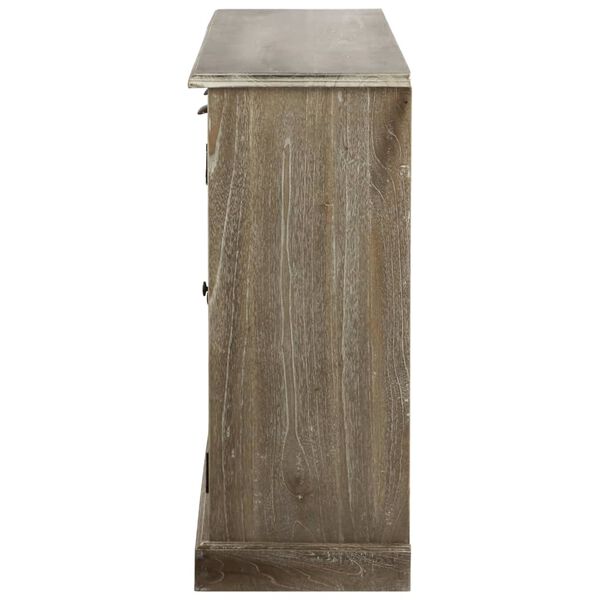 vidaXL Sideboard Massivholz Mindi 145x32,5x77 cm