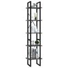 vidaXL B&uuml;cherregal 5 F&auml;cher Grau 40x30x175 cm Holzwerkstoff