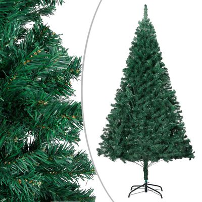 vidaXL Künstlicher Weihnachtsbaum mit Dicken Zweigen Grün 240 cm PVC