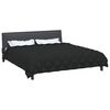 vidaXL Winterbettdecke Schwarz 220 x 240 cm Mikrofaser