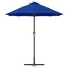 vidaXL Garten-Sonnenschirm Azurblau 370 x 197 x 239 cm