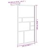 vidaXL Duschwand f&uuml;r Walk-In Dusche 115x195 cm ESG-Glas Wei&szlig;
