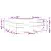 vidaXL Aufbewahrungsbett mit Matratze Grau 200 x 200 cm Kunstleder