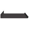 vidaXL Schwebendes Regal 4 pcs Schwarz 60 x 18 x 2,5 cm Stahl