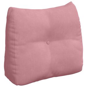 vidaXL R&uuml;ckenkissen Rosa 60 x 24 x 50 cm Samt