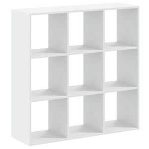 vidaXL B&uuml;cherregal Wei&szlig; 102x32x102 cm Holzwerkstoff