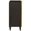 vidaXL Sideboard Schwarz und Gold 60 x 33 x 75 cm massives Mangoholz