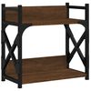 vidaXL Druckerst&auml;nder 2 Ablagen Braun Eichen-Optik 40x20x40 cm