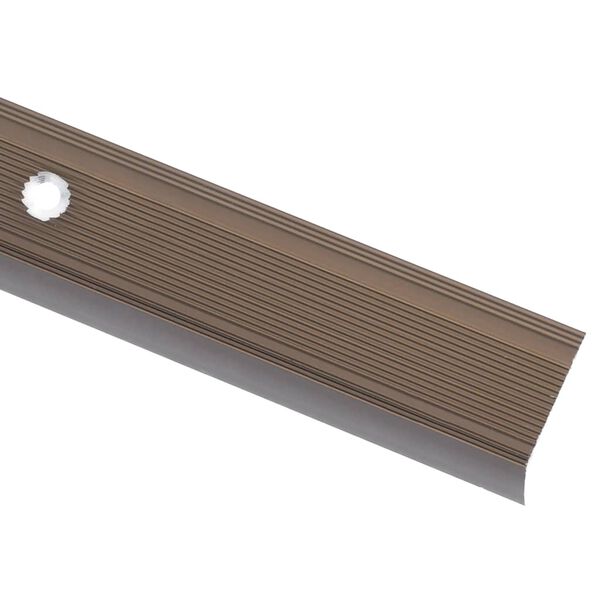 vidaXL Treppenkantenprofil in L-Form 5 Stk. Aluminium 100cm Braun
