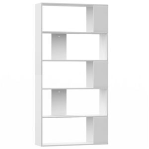 vidaXL B&uuml;cherregal/Raumteiler Wei&szlig; 80x24x159 cm Holzwerkstoff
