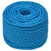 vidaXL Arbeitsseil Blau 16 mm 25 m Polypropylen