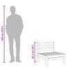 vidaXL Gartensofas ohne Armlehnen 2 Stk. Massivholz Douglasie