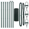 vidaXL Zaun mit Pfosten Gr&uuml;n 0,6 x 10 m Stahl und PVC