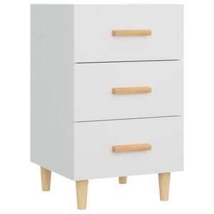 vidaXL Nachttisch Wei&szlig; 40x40x66 cm Holzwerkstoff