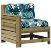 vidaXL 7-tlg. Garten-Lounge-Set mit Kissen Impr&auml;gniertes Kiefernholz