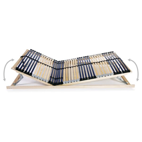 vidaXL Lattenrost mit 42 Latten 7 Zonen 100x200 cm
