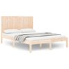 vidaXL Massivholzbett ohne Matratze 150x200 cm Kiefernholz