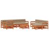 vidaXL Garten-Lounge-Set 10 pcs Wachsboden Kiefer Massives Kiefernholz