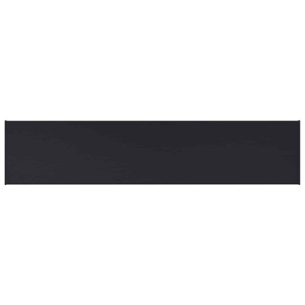 vidaXL Fensterbank Anthrazit mit Holzmaserung 160 x 35 x 4,5 cm PVC