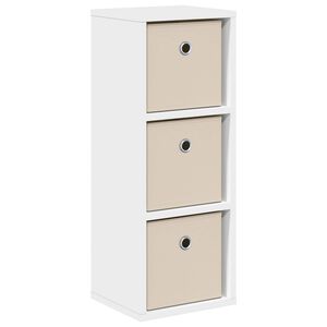 vidaXL Sideboard mit Schubladen Wei&szlig; 25,5 x 22 x 69,5 cm