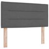 vidaXL Boxspringbett mit Matratze Dunkelgrau 200 x 80 cm Stoff