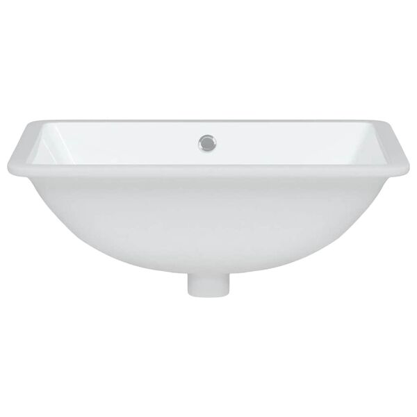 vidaXL Waschbecken Wei&szlig; 52x38,5x19,5 cm Rechteckig Keramik