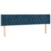 vidaXL Bettgestell ohne Matratze Dunkelblau 120x190 cm Samt
