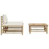 vidaXL 3-tlg. Garten-Lounge-Set mit Kissen Bambus