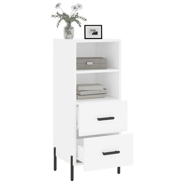vidaXL Sideboard Wei&szlig; 34,5x34x90 cm Holzwerkstoff