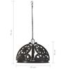 vidaXL Deckenlampe Industriestil Kettenrad-Design 45 cm E27