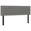 vidaXL Kopfteile 2 Stk. Dunkelgrau 72x5x78/88 cm Stoff