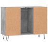 vidaXL Badschrank Betongrau 80x33x60 cm Holzwerkstoff