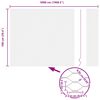 vidaXL Zaun mit Pfosten Silber 1 x 50 m Stahl