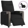 vidaXL Relaxsessel Elektrisch Schwarz Stoff